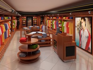clothing store interior 3D Model