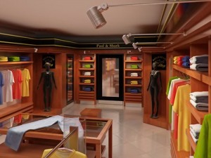 clothing store interior 3D Model