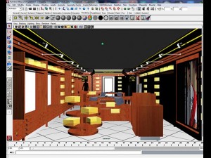 clothing store interior 3D Model