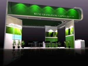 4 trade show exhibit booths Modello 3D