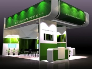4 trade show exhibit booths Modello 3D