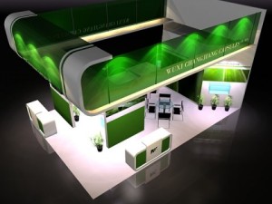 4 trade show exhibit booths Modello 3D