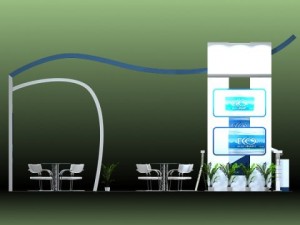 4 trade show exhibit booths Modello 3D