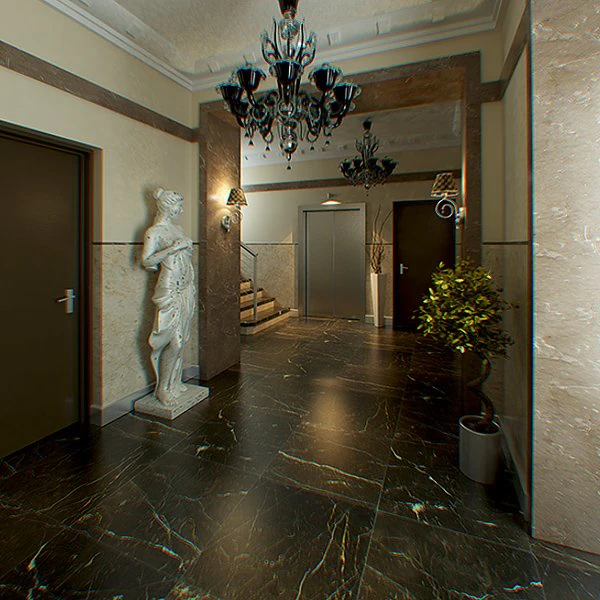 elevator lobby photoreal 3D Model .c4d .max .obj .3ds .fbx .stl .blend 