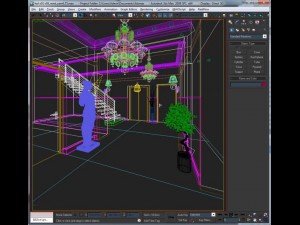 elevator lobby photoreal 3D 모델