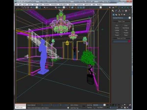 elevator lobby photoreal 3D Model