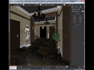 elevator lobby photoreal 3D 모델