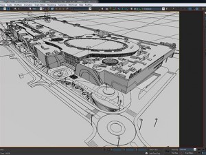 mall shopping center Modèle 3D
