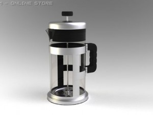 french press 3D मॉडल