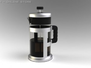 french press 3Dモデル