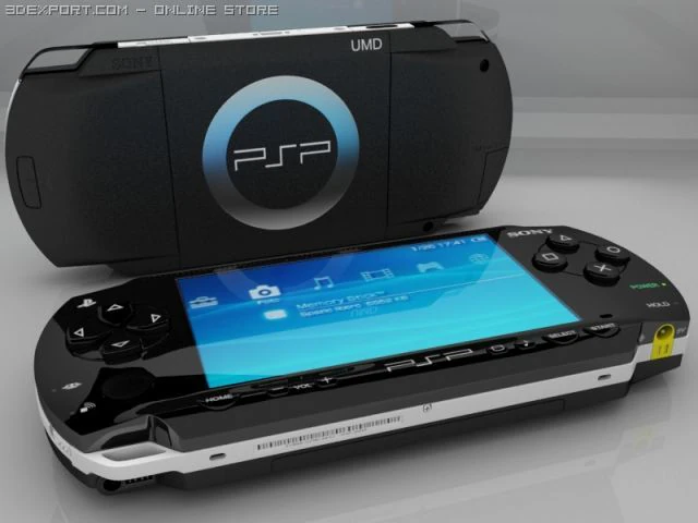 sony psp 3D Model .c4d .max .obj .3ds .fbx .stl .blend 