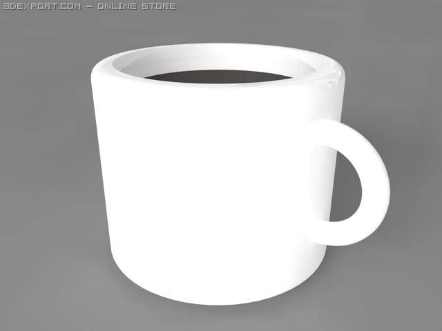coffee cup 3D Model .c4d .max .obj .3ds .fbx .stl .blend 