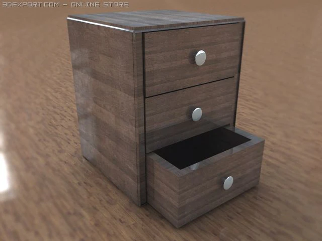 classic woody closet 3D Model .c4d .max .obj .3ds .fbx .stl .blend