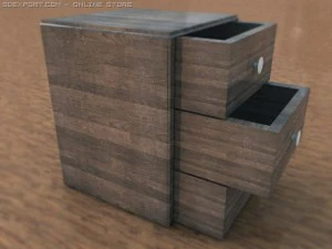 classic woody closet 3D Model