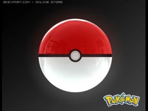 Pokémon-Ball 3D Modell