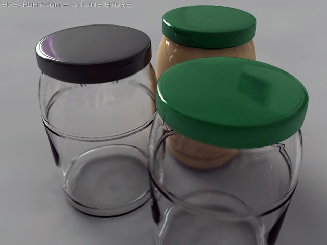 glass food store bottleglass food store battle 3D 모델 .c4d .max .obj .3ds .fbx .stl .blend 