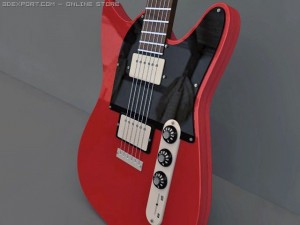 fender blacktop telecaster hh electric guitar 3D Model