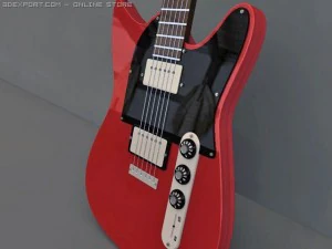 fender blacktop telecaster hh electric guitar 3D Model
