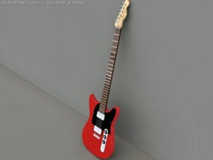 fender blacktop telecaster hh electric guitar 3D Model