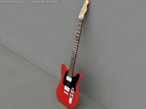 fender blacktop telecaster hh electric guitar 3D Model