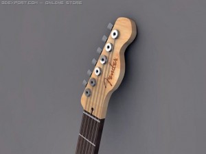 fender blacktop telecaster hh electric guitar 3D Model