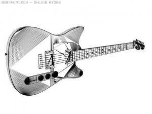 fender blacktop telecaster hh electric guitar 3D Model