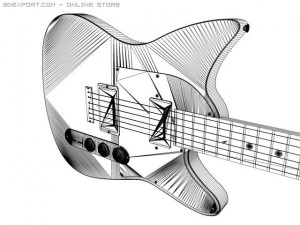 fender blacktop telecaster hh electric guitar 3D Model