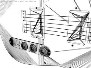 fender blacktop telecaster hh electric guitar 3D Model