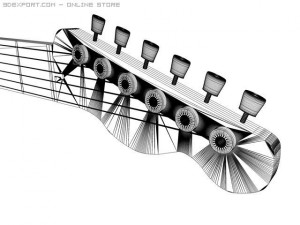 fender blacktop telecaster hh electric guitar 3D Model