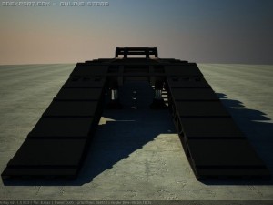 heavy load trailer 3D Model