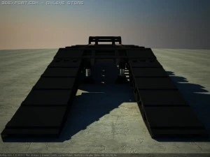 heavy load trailer 3D Model