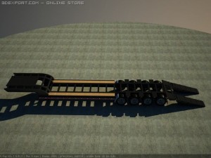 heavy load trailer 3D Model