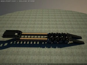 heavy load trailer 3D Model