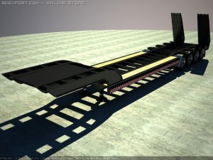 heavy load trailer 3D Model