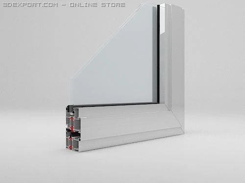 aluminum profile 3D Model .c4d .max .obj .3ds .fbx .stl .blend 