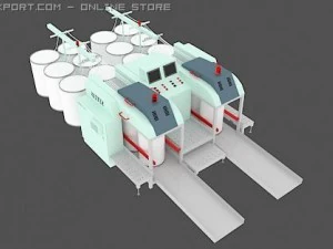 कपड़ा मशीन 3D मॉडल