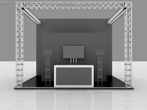 exhibition stand 3D Modell