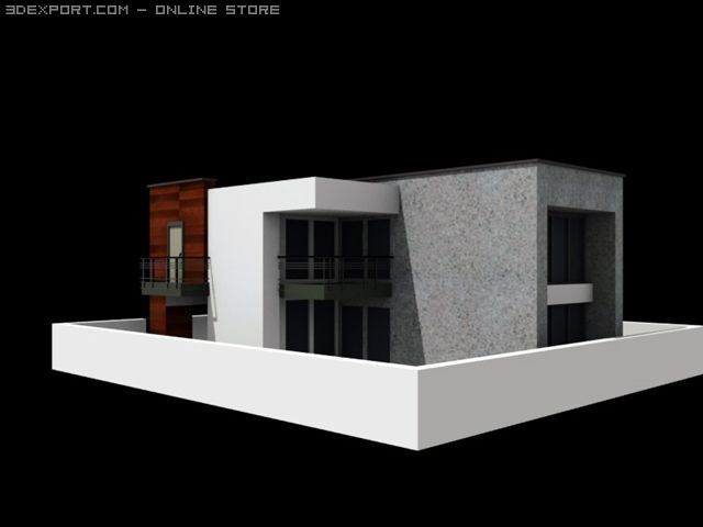 house 3D मॉडल .c4d .max .obj .3ds .fbx .stl .blend 