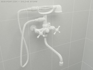 bath mixer 3D Modell