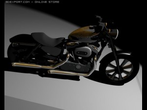harley davidsons motorcycle Model 3D