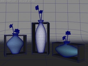 vase in hold 3D-Modell