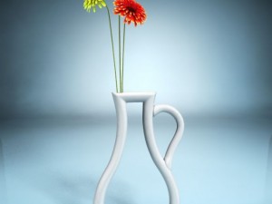 vase silhouette 3D Model