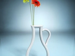 花瓶剪影 3D 模型
