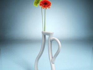 vase silhouette 3Dモデル