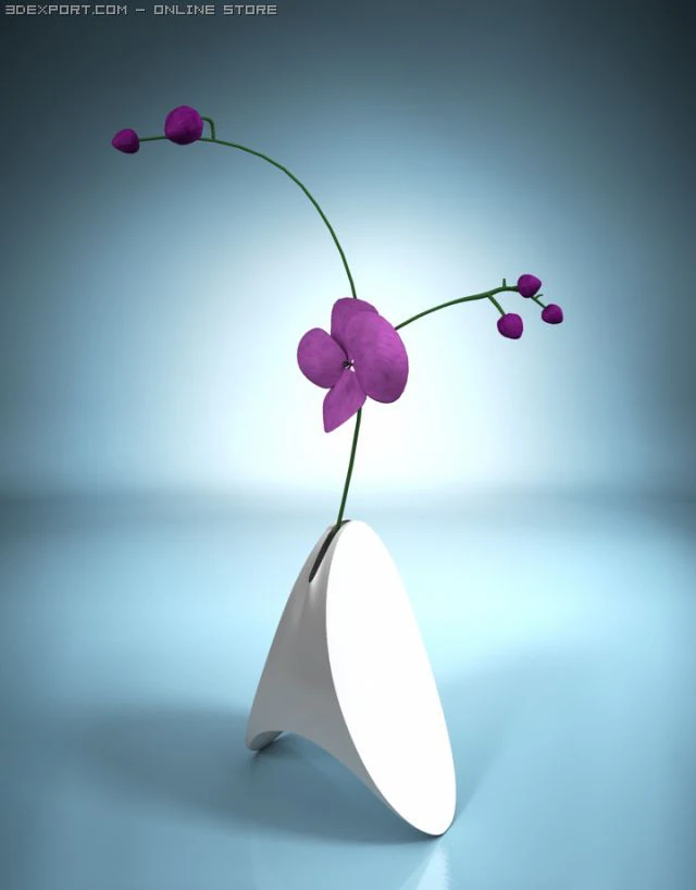 triangle vase 3D Model .c4d .max .obj .3ds .fbx .stl .blend 