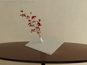 vase on a support 3D Model
