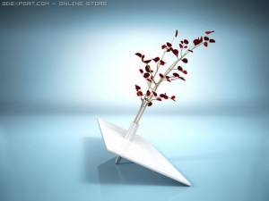 vase on a support 3D Model