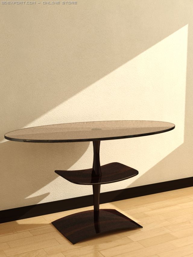 oval table 3D 모델 .c4d .max .obj .3ds .fbx .stl .blend 