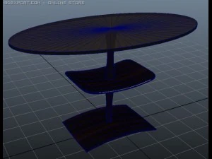 oval table 3D Model