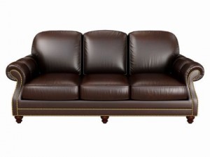 classical leather sofa 3D Model